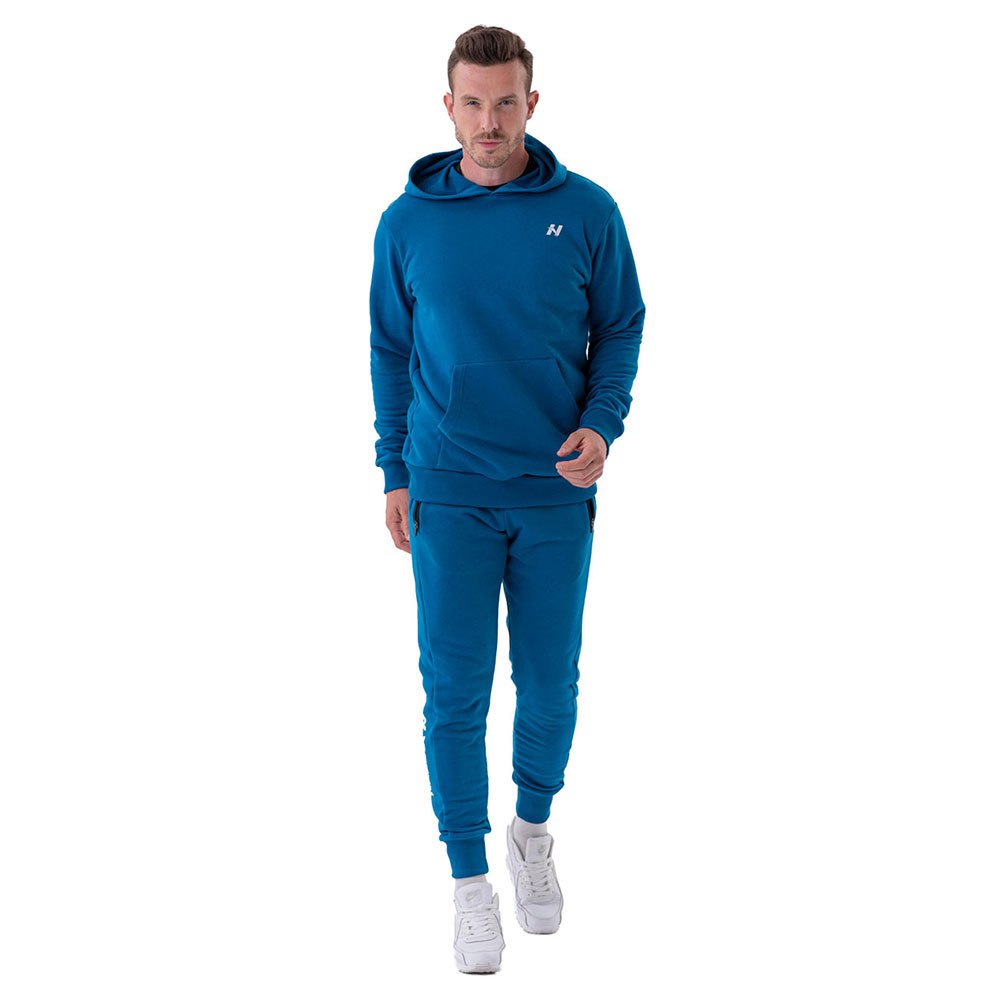 Nebbia With A Pouch Pocket 331 Hoodie Blau L Mann von Nebbia