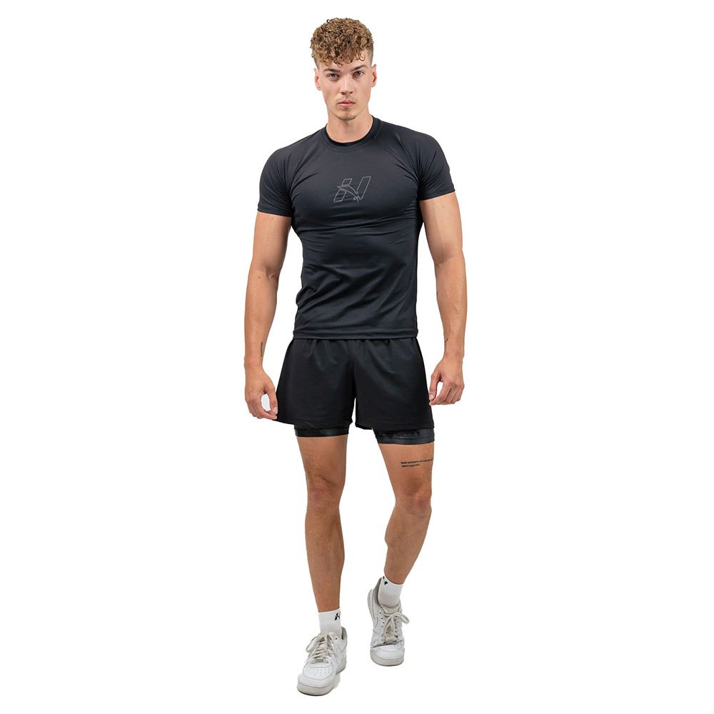 Nebbia Workout Compression Endurance 346 Short Sleeve T-shirt Schwarz 2XL Mann von Nebbia