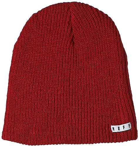NEFF Herren Daily Beanie Warm Slouchy Soft Headwear, rot, Einheitsgröße von Neff