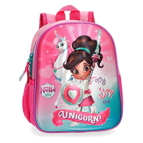 Nella Vorschul-Rucksack Rosa 21x25x10 cms Polyester 6.44L von Nella