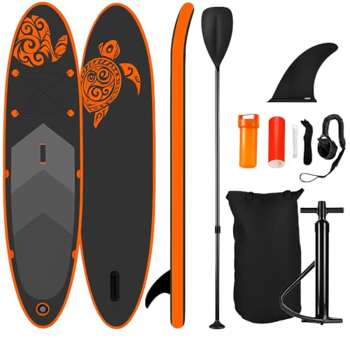 NEMAXX® SUP Board 320×78×15 cm – bis 140 kg – aufblasbares Stand-Up Paddle Board Set mit Tasche, Paddel, Finne, Pumpe & Reparaturkit – Allrounder Surfboard PB320 II von Nemaxx