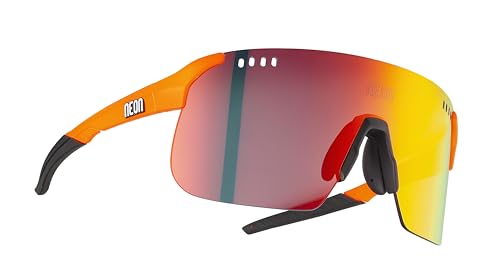 Neon Sonnenbrille SKY 2.0 AIR - Crystal Orange Fluo, Mirrortronic Red von Neon