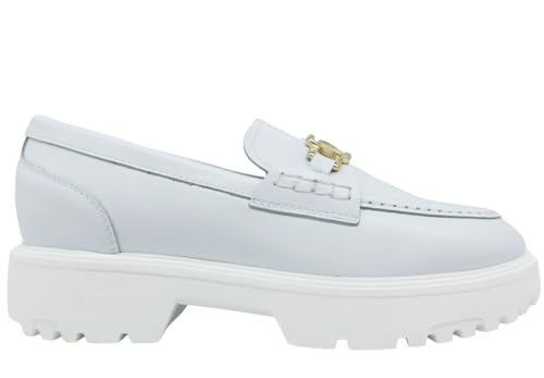 Nero Giardini Damenschuhe E406320D Casual Loafers Bequeme Leder Weiß von Nero Giardini