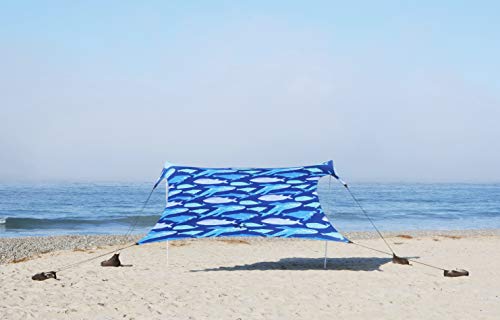Neso Zelte Grande Beach Zelt, 2,1 m hoch, 2,8 m (9 ft) x 2,8 m (9 ft), Verstärkte Ecken und Kühlfach(Color) (Rettet die Wale) von Neso
