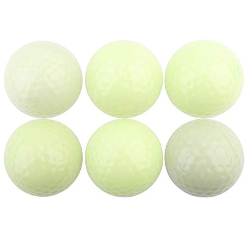NestNiche Leuchtender Golfball, 6 Stück Golfbälle mit Leuchtstoff, Leuchtende Golfbälle Für Nachtsport, Leuchtende Golfbälle Im Dunkel von NestNiche