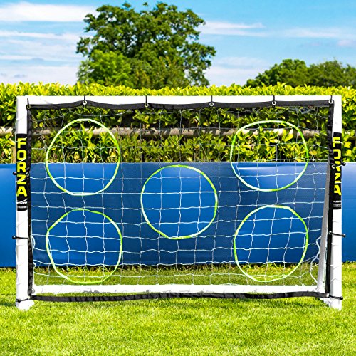 Forza 1,8m x 1,2m Fußballtor – Dieses Tor kann das ganze Jahr über bei jedem Wetter draußen gelassen Werden (Tor mit Torwand) von Net World Sports