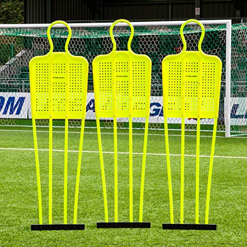 FORZA Fußball Freistoß-Dummies für Fußball Training - 3 Größen erhältlich - Kinder, Jugendliche & Erwachsene | Fussball Trainingsausrüstung (Jugendliche (1,6m), 3er Set) von FORZA