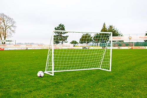 Fußballtor für Kinder Fun - 2,4 x 1,5m - aus uPVC - Mit Klicksystem & Zubehör - 100% WETTERFEST (2,4 x 1,5m) von Netsportique