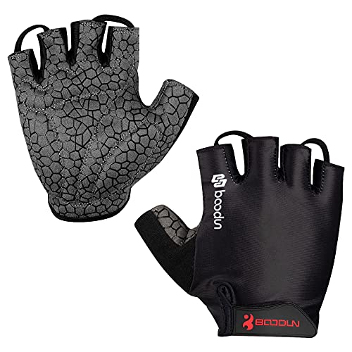 Neusky Halbfinger Fahrradhandschuhe Radsporthandschuhe Mountainbike Kurz Handschuhe Trainingshandschuhe für Dame und Herren, Ideal Fingerlos Handschuhe für MTB und Sport (Premium-Schwarz, XXL) von Neusky