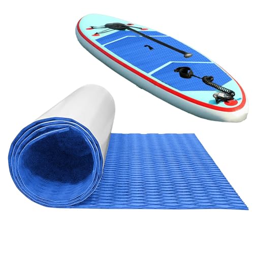 Kajak -Traktionspad - Nicht -Slip -Deck -Matte, wasserdichtes Kajakgriff | Langlebige EVA -Schaumstrukturoberfläche und Kleber -Rückfahrpad, leichtes Traktionspad mit einfacher Installation für Sitzen von Nevalerra