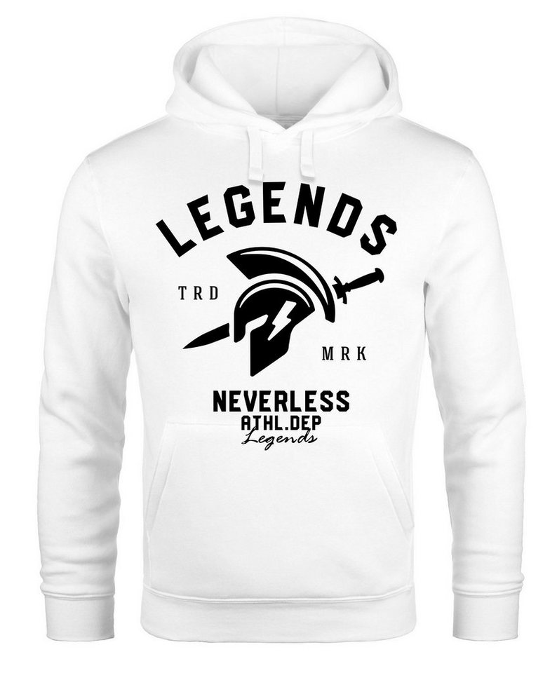 Neverless Hoodie Cooles Kapuzenpullover T-Shirt Legends Sparta Gladiator Gym Athletics Sport Fitness Neverless® von Neverless