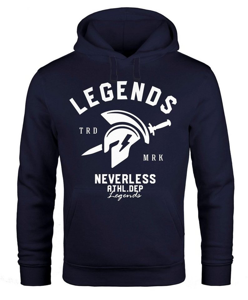 Neverless Hoodie »Cooles Kapuzenpullover T-Shirt Legends Sparta Gladiator Gym Athletics Sport Fitness Neverless®« von Neverless