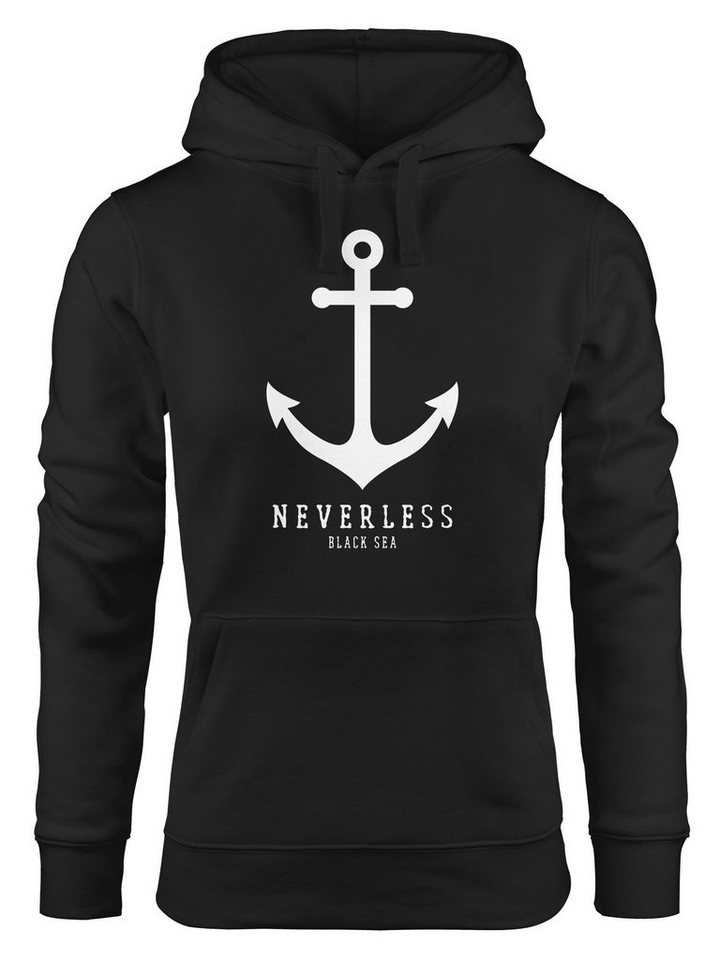 Neverless Hoodie Hoodie Damen Anker Nautical Sailor Segeln Kapuzen-Pullover für Frauen Neverless® von Neverless