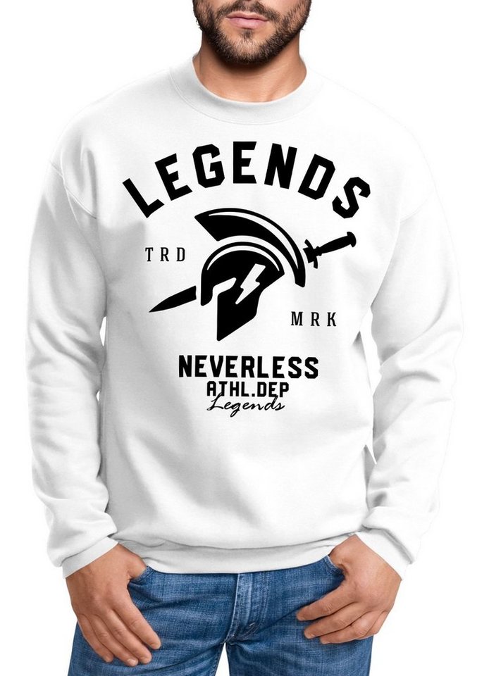 Neverless Sweatshirt Cooles Herren T-Shirt Legends Sparta Gladiator Gym Athletics Sport Fitness Neverless® von Neverless