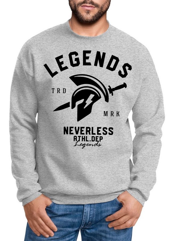 Sweatshirt Cooles Herren T-Shirt Legends Sparta Gladiator Gym Athletics Sport Fitness Neverless® von Neverless