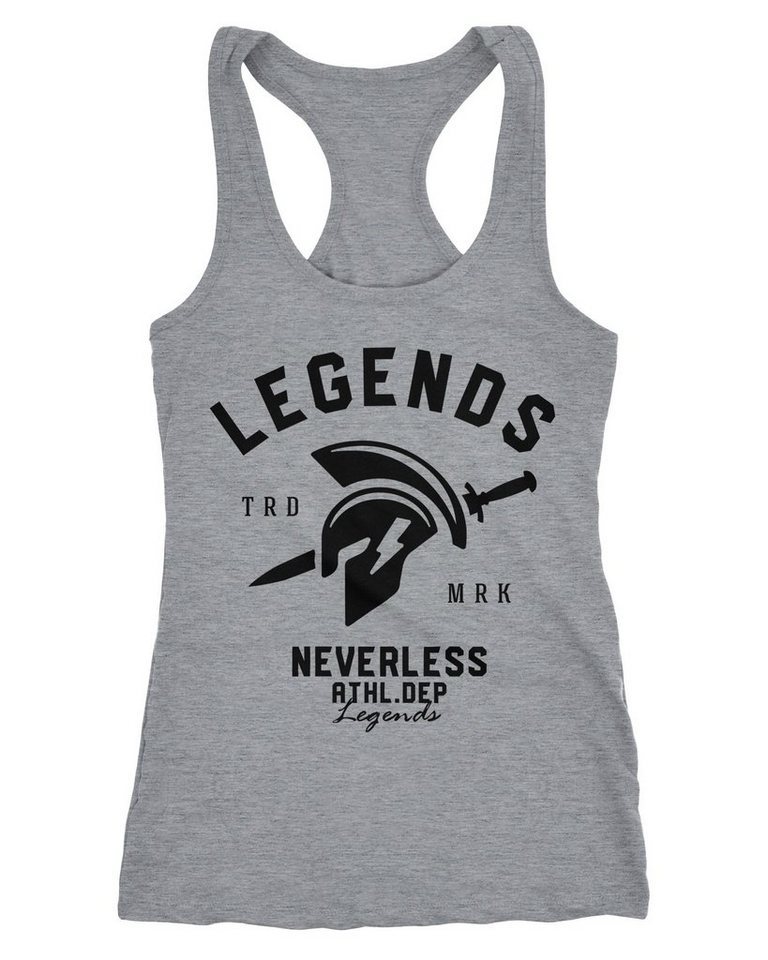 Neverless Tanktop Cooles Damen T-Shirt Legends Sparta Gladiator Gym Athletics Sport Fitness Neverless® von Neverless