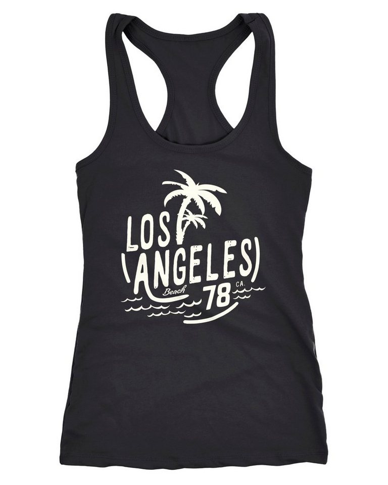 Neverless Tanktop Damen Tank-Top Shirt Los Angeles Beach Surf Aufdruck Racerback Neverless® von Neverless