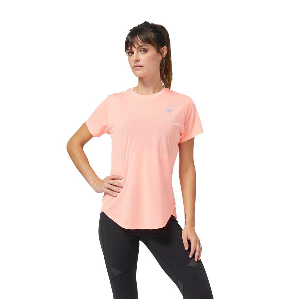 New Balance Accelerate Short Sleeve T-shirt Orange XS Frau von New Balance