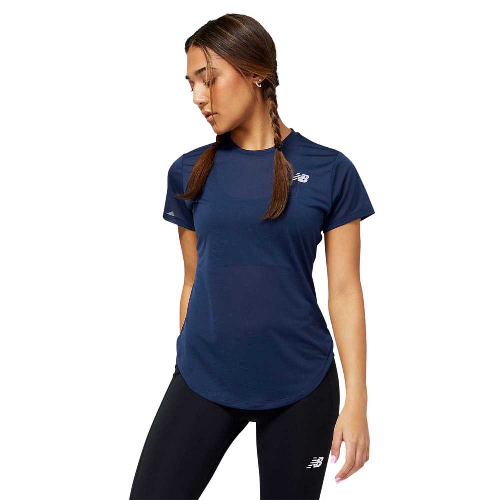 New Balance Accelerate Short Sleeve T-shirt Blau XS Frau von New Balance