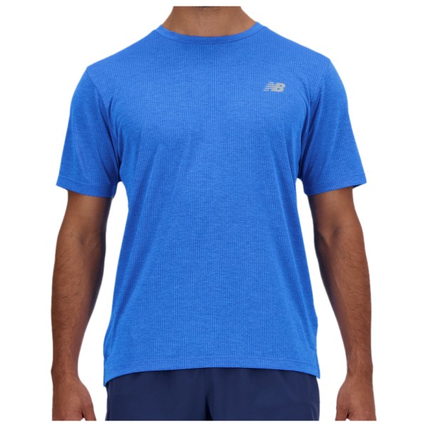 New Balance - Athletics Run S/S - Laufshirt Gr L blau von New Balance