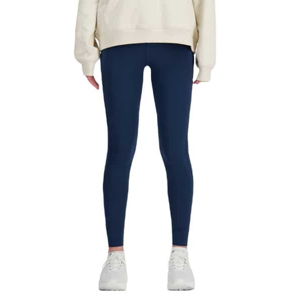New Balance Athletics Sleek 27 High Rise Legging Damen (Dunkelblau S ) Laufbekleidung von New Balance