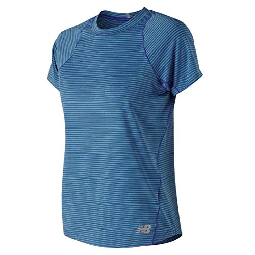 New Balance Damen Seasonless T-Shirt-Blau, Hellblau, M von New Balance