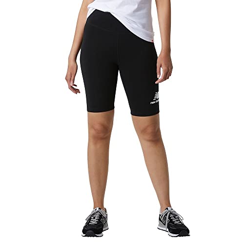 New Balance Essentials Stacked Fitted Shorts Damen schwarz, XS von New Balance