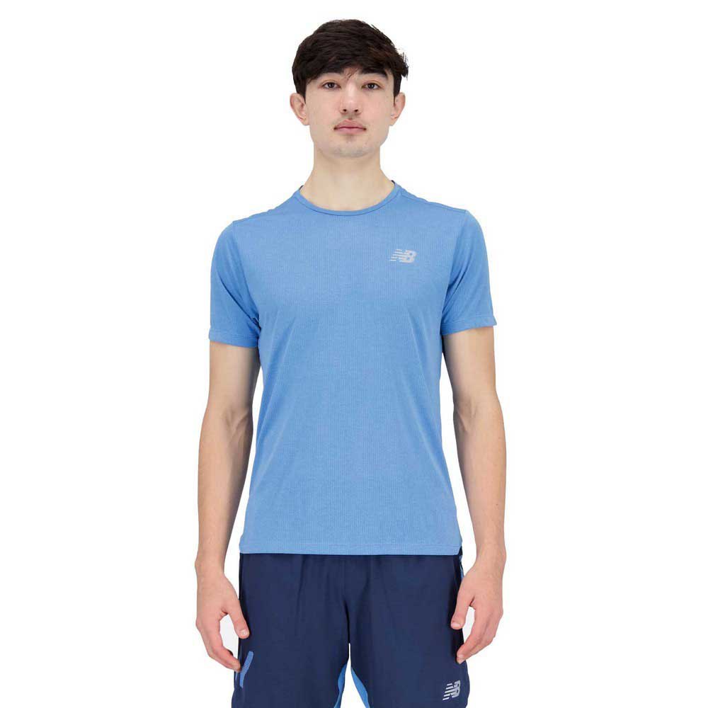 New Balance Impact Short Sleeve T-shirt Blau XL Mann von New Balance