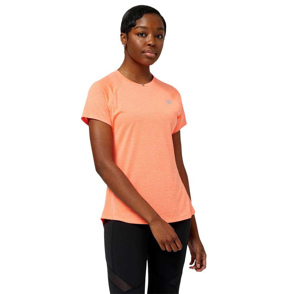 New Balance Impact Short Sleeve T-shirt Orange L Frau von New Balance