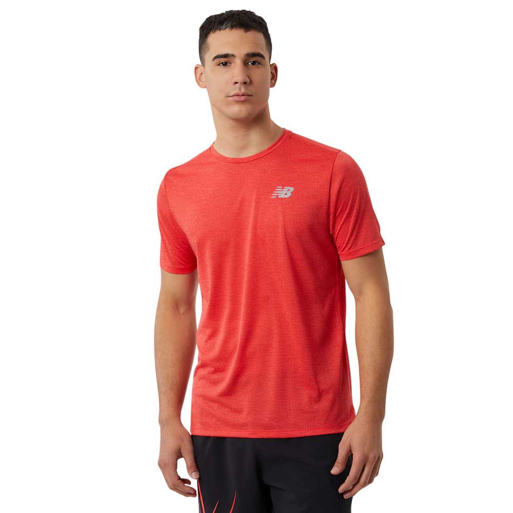 New Balance Impact Short Sleeve T-shirt Rot S Mann von New Balance