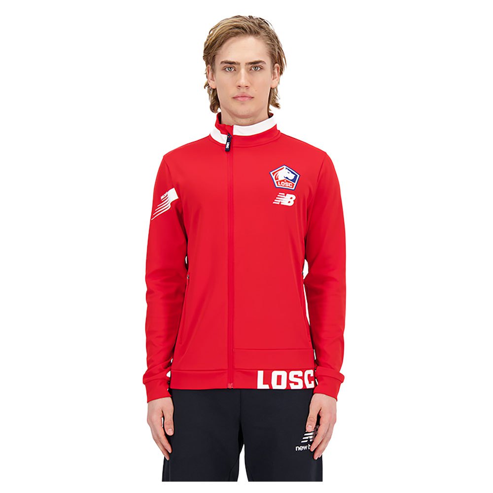 New Balance Lille Losc Pre-game Jacket Rot S von New Balance