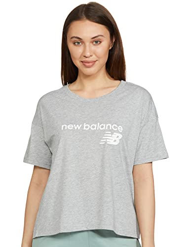 New Balance NB Classic Core Stacked Tee Damen von New Balance