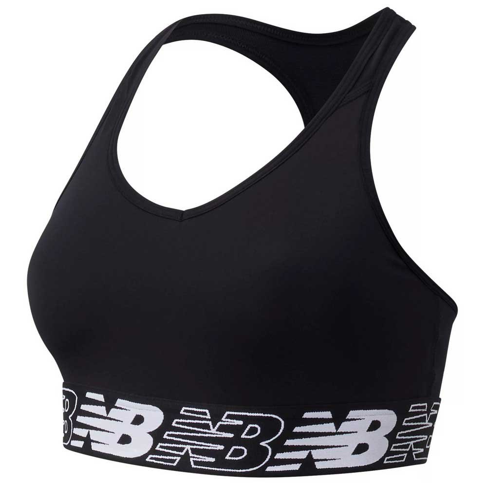 New Balance Pace 3.0 Sports Bra Schwarz XS Frau von New Balance