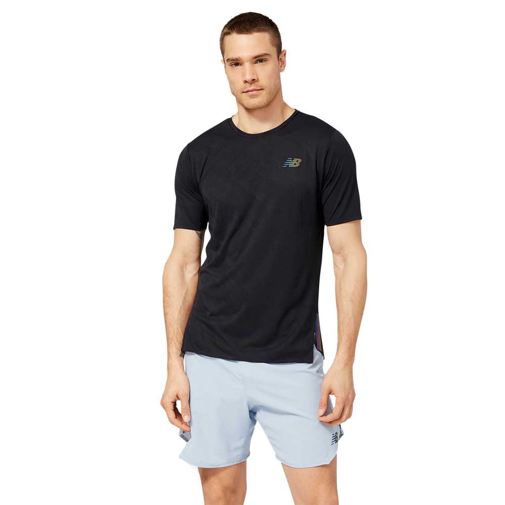 New Balance Q Speed Jacquard Short Sleeve T-shirt Grau S Mann von New Balance