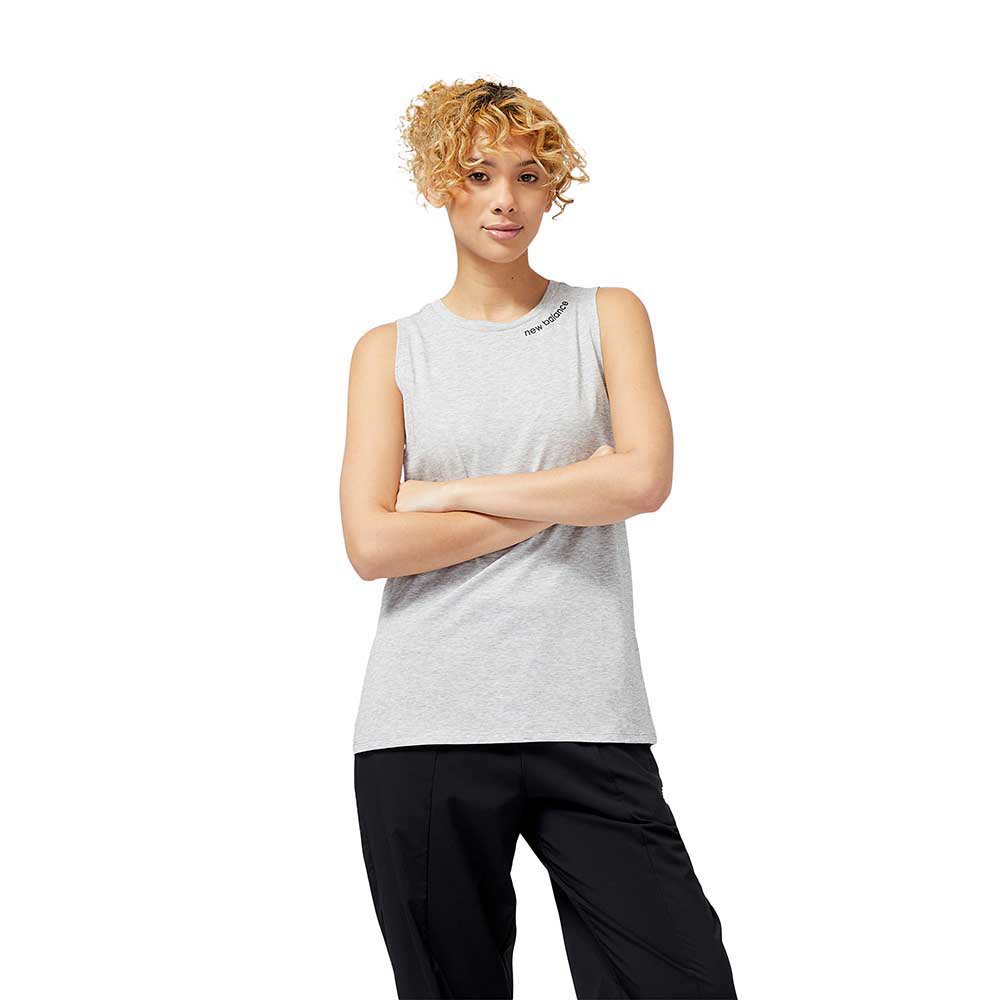 New Balance Relentless Heathertech Sleeveless T-shirt Grau XS Frau von New Balance