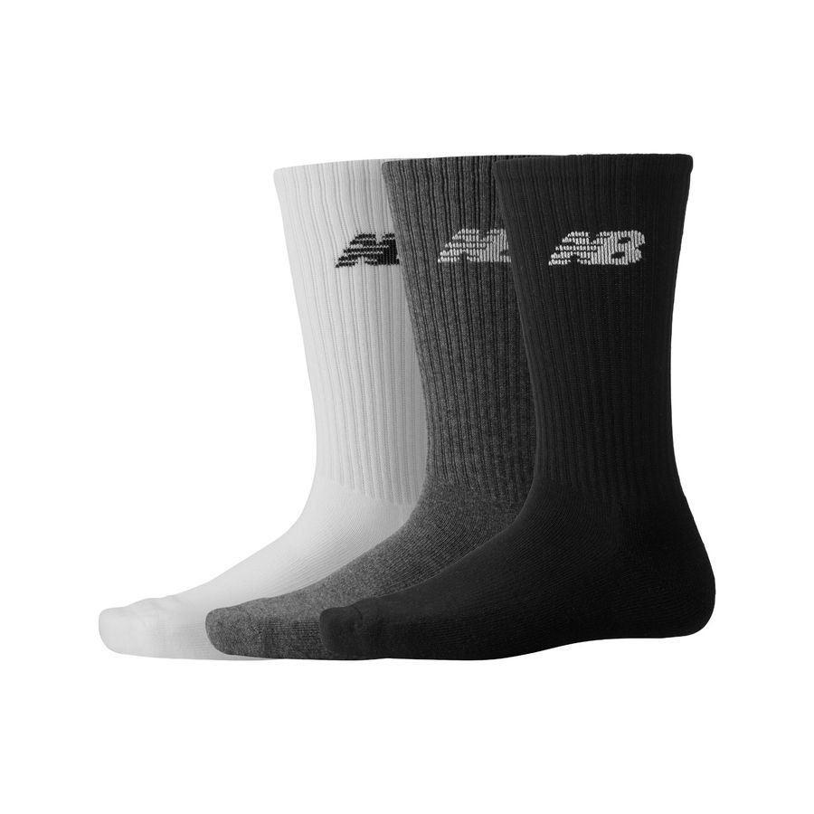 New Balance Socken Everyday Crew 3er-Pack - Schwarz/Grau/Weiß von New Balance