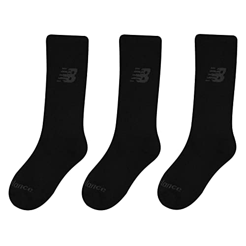 New Balance Unisex Crew-Socken, 3er-Pack, Weiß, Größe M von New Balance