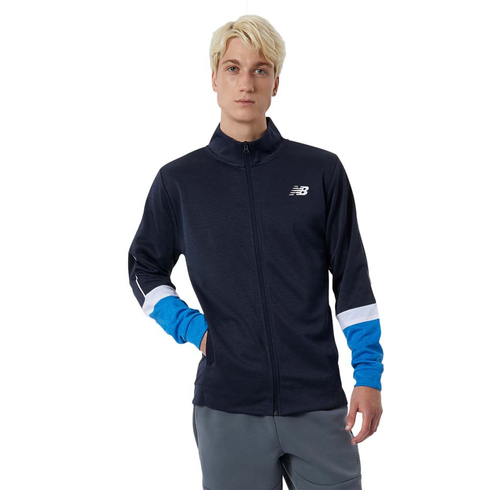 New Balance Tenacity Knit Jacket Blau XL Mann von New Balance