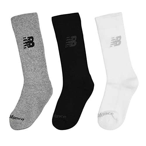 New Balance Unisex-Erwachsener LAS95363 Socken, Blanco/Gris, L von New Balance