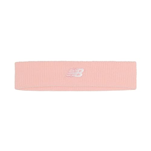 New Balance Unisex Sport Performance Frottee Stirnband Pink Haze/Weiß von New Balance