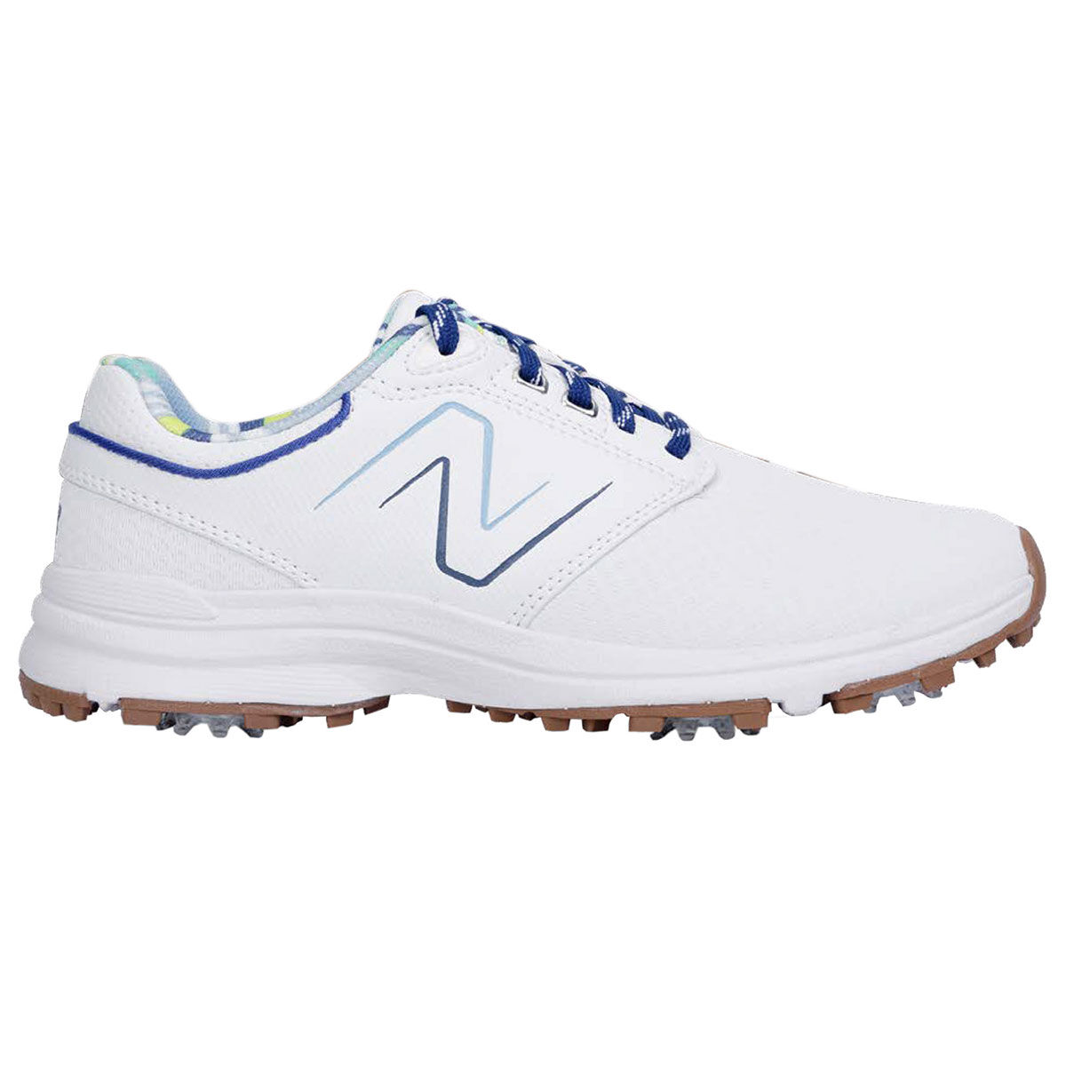 New Balance Womens Brighton Waterproof Spiked Golf Shoes, Female, White, 7 | American Golf von New Balance