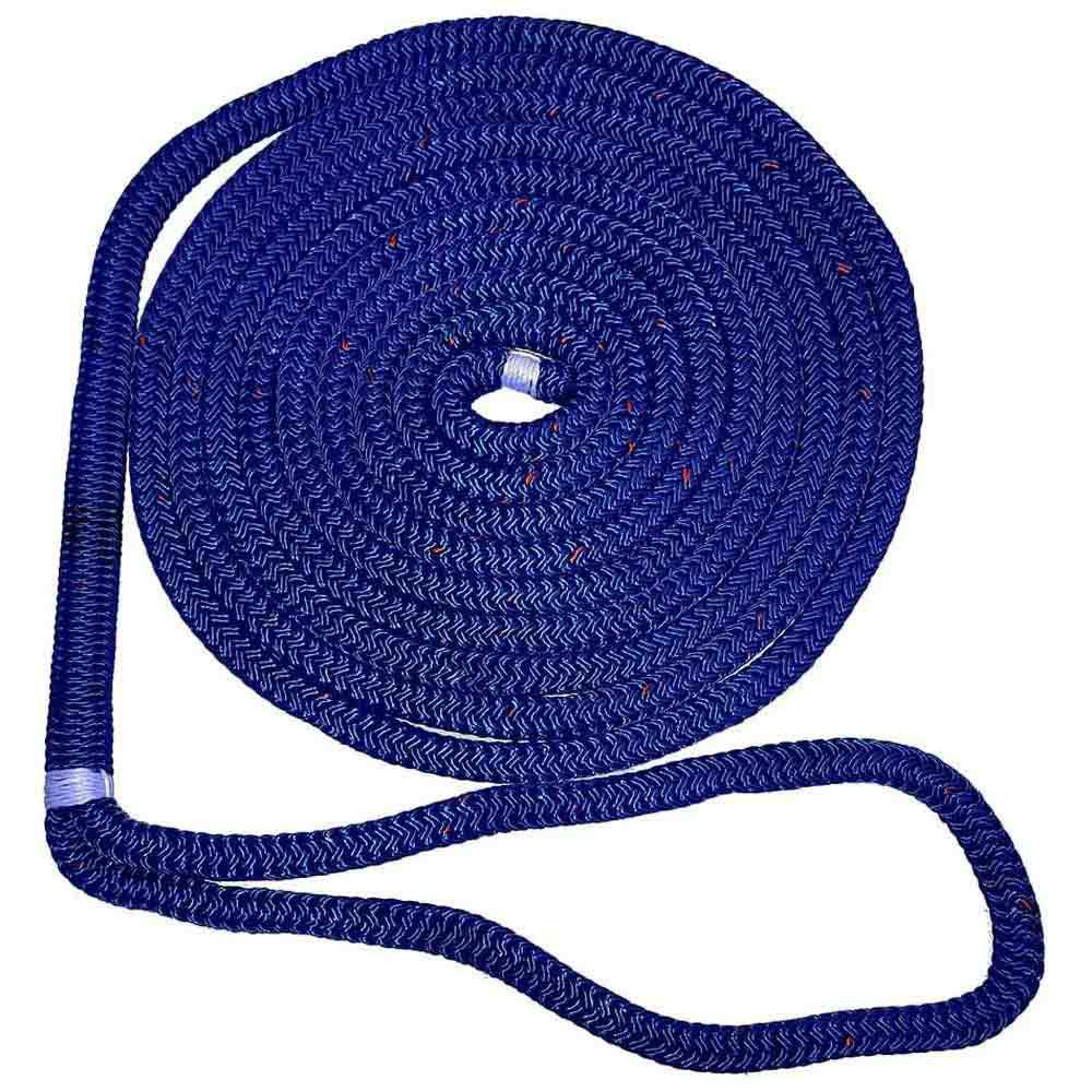 New England Ropes 10.67 M Double Braided Dock Rope Blau 19.1 mm von New England Ropes