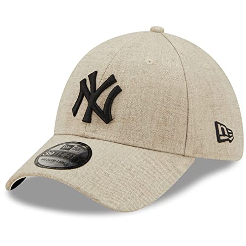 New Era 39Thirty Cap - New York Yankees Heather beige - M/L von New Era