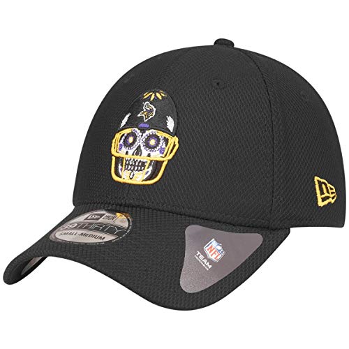 New Era 39Thirty Diamond Cap - Skull Minnesota Vikings - M/L von New Era