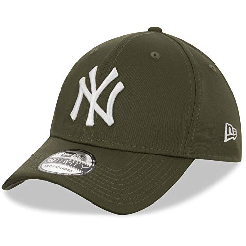 New Era New York Yankees MLB League Essential Olivgrün 39Thirty Stretch Cap - M-L von New Era
