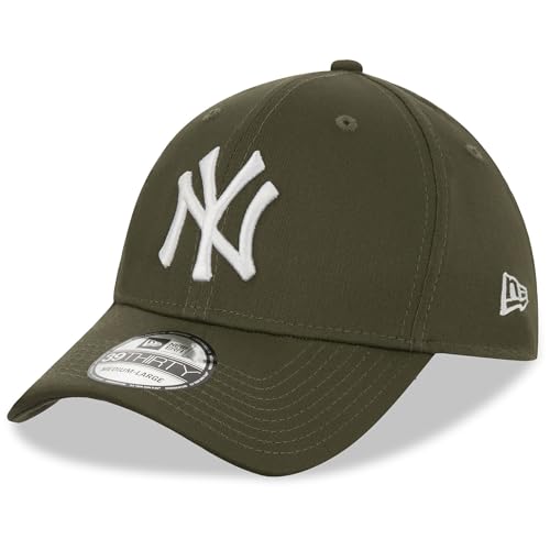 New Era 39Thirty Stretch Cap - New York Yankees Oliv - S/M von New Era
