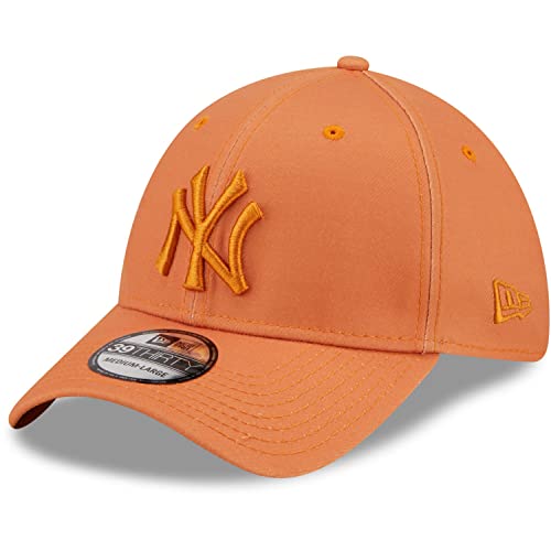 New Era 39Thirty Stretch Cap - New York Yankees orange - M/L von New Era