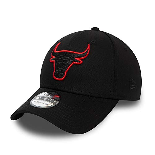 New Era 39Thirty Stretch Cap - Outline Chicago Bulls - M/L von New Era