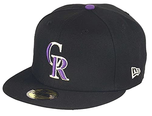 New Era Colorado Rockies MLB AC Performance Black 59Fifty Basecap - 7 1/2-60cm (XL) von New Era