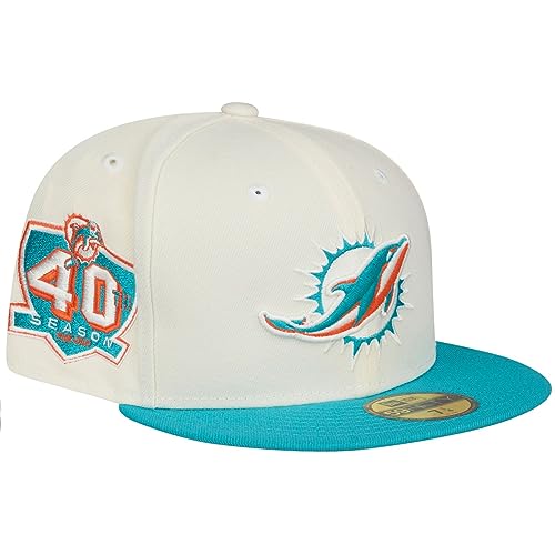 New Era 59Fifty Fitted Cap SIDEPATCH Miami Dolphins - 7 1/4 von New Era